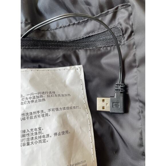 Unisex Heated Vest | USB Battery-Powered, Lightweight, Black, M (No Battery) - Picture 6 of 6